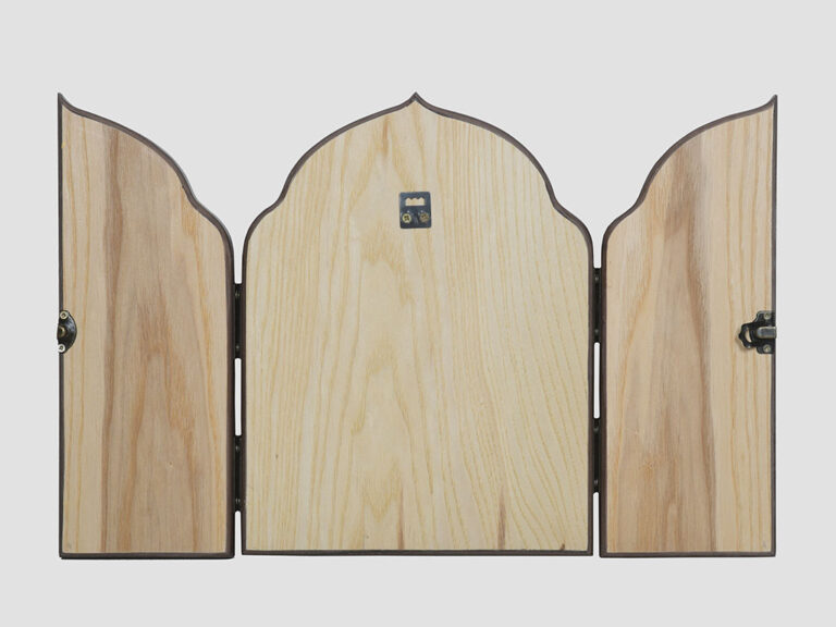 Складень: Фёдоровская икона Божией Матери, Арх.Михаил, Арх.Гавриил (С.Вандаловский) задняя стенка