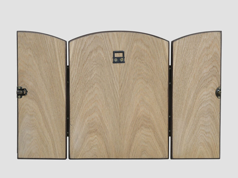 Складень: Почаевская икона Божией Матери, Cв.Иов, Св.Амфилохий задняя стенка