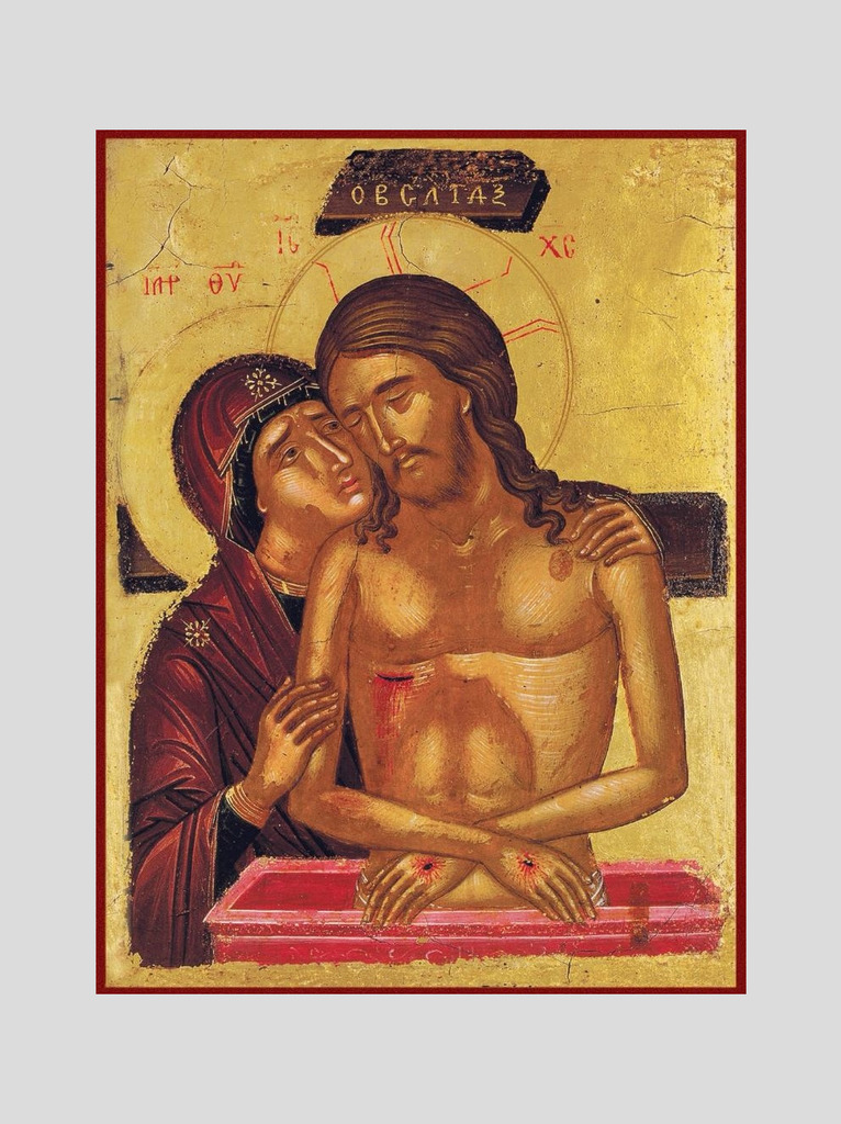 "Не рыдай Мене, Мати" икона Божией Матери, XVI век "Не рыдай Мене, Мати" икона Божией Матери, XVI век