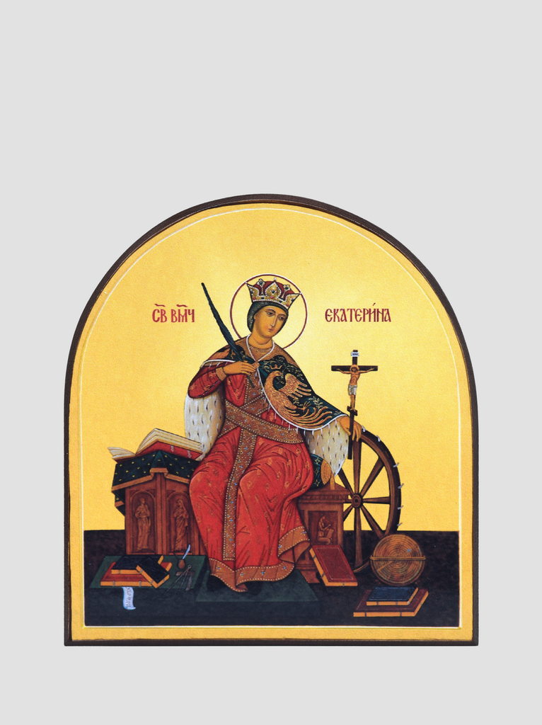 Св. Екатерина Александрийская (арочная икона) Св. Екатерина Александрийская (арочная икона)