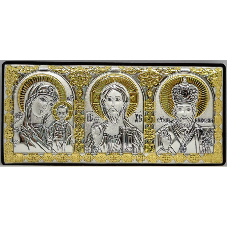 Автотриптих (икона серебряная)