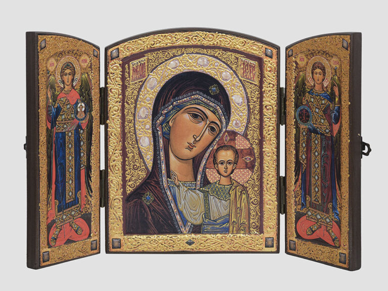 Складень: Казанська ікона Божої Матері, Арх.Михаїл, Арх.Гавриїл (С.Вандаловський)